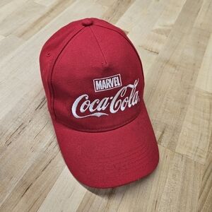 Marvel x Coca-Cola Collab Red Logo Adjustable Red Hat